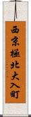 西京極北大入町 Scroll