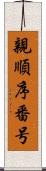 親順序番号 Scroll