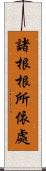 諸根根所依處 Scroll