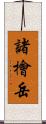 諸檜岳 Scroll