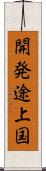 開発途上国 Scroll