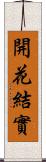 開花結實 Scroll