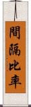 間隔比率 Scroll