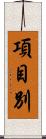項目別 Scroll