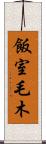 飯室毛木 Scroll