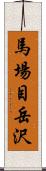 馬場目岳沢 Scroll