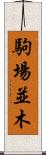 駒場並木 Scroll