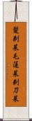 髪剃菜 Scroll
