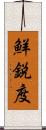 鮮鋭度 Scroll