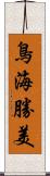 鳥海勝美 Scroll