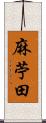 麻苧田 Scroll
