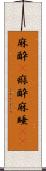 麻酔(P);痲酔;麻睡(iK) Scroll