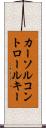 カーソルコントロールキー Scroll