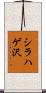 シラハゲ沢 Scroll
