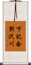 下記念別沢川 Scroll