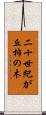 二十世紀が丘柿の木 Scroll