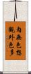 內無色想觀外色多 Scroll