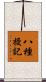 八種授記 Scroll