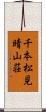 千本松見晴山荘 Scroll