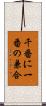 千番に一番の兼合 Scroll