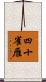 四十雀雁 Scroll