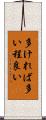 多ければ多い程良い Scroll