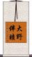 大野伴睦 Scroll