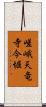 嵯峨天竜寺今堀 Scroll