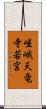 嵯峨天竜寺若宮 Scroll