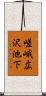 嵯峨広沢池下 Scroll
