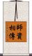 師資相傳 Scroll