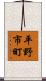 平野市町 Scroll