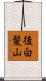 後白髪山 Scroll