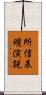 所信表明演説 Scroll