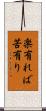楽有れば苦有り Scroll