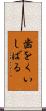 歯をくいしばる Scroll