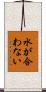 水が合わない Scroll