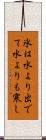 氷は水より出でて水よりも寒し Scroll