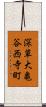 深草大亀谷西寺町 Scroll