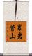 裏岩管山 Scroll