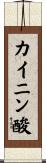 カイニン酸 Scroll