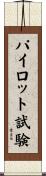 パイロット試験 Scroll