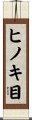 ヒノキ目 Scroll