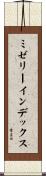 ミゼリー・インデックス Scroll