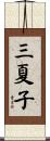 三夏子 Scroll