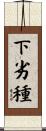 下劣種 Scroll