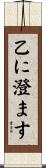 乙に澄ます Scroll
