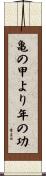 亀の甲より年の功 Scroll