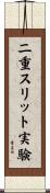 二重スリット実験 Scroll