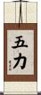 五力 Scroll